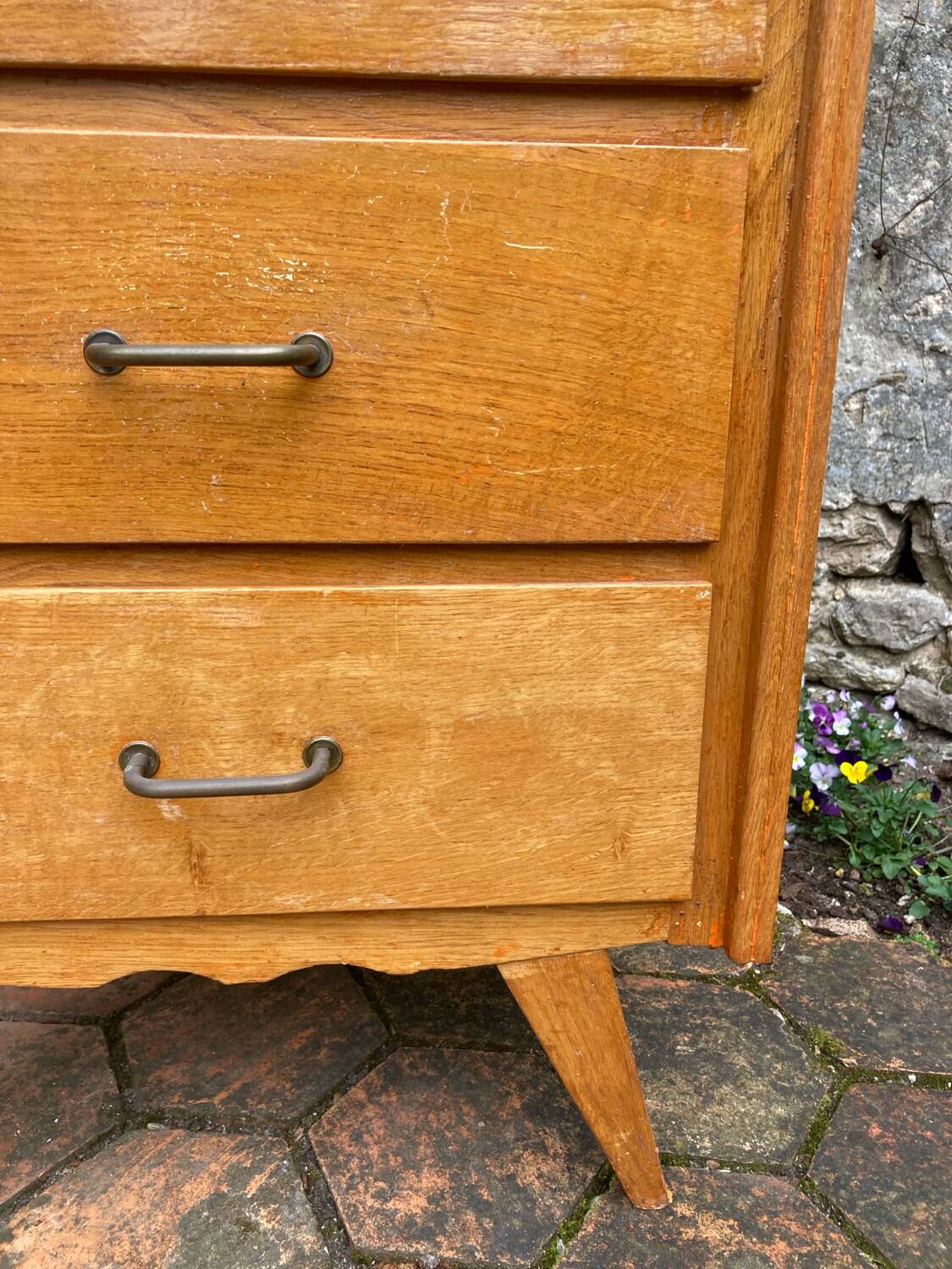 Commode pieds compas vintage