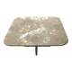 Square vintage natural stone coffee table from the 80s