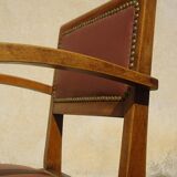 Art Deco bridge chair and 2 matching chairs