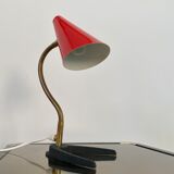 Old lamp red desk casserole year 50