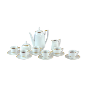 Midcentury porcelain tea/coffee set, Czechoslovakia 1960s