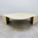 Travertine eye coffee table Roche Bobois