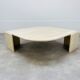 Travertine eye coffee table Roche Bobois