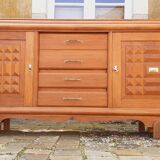 Brutalist oak sideboard year 40