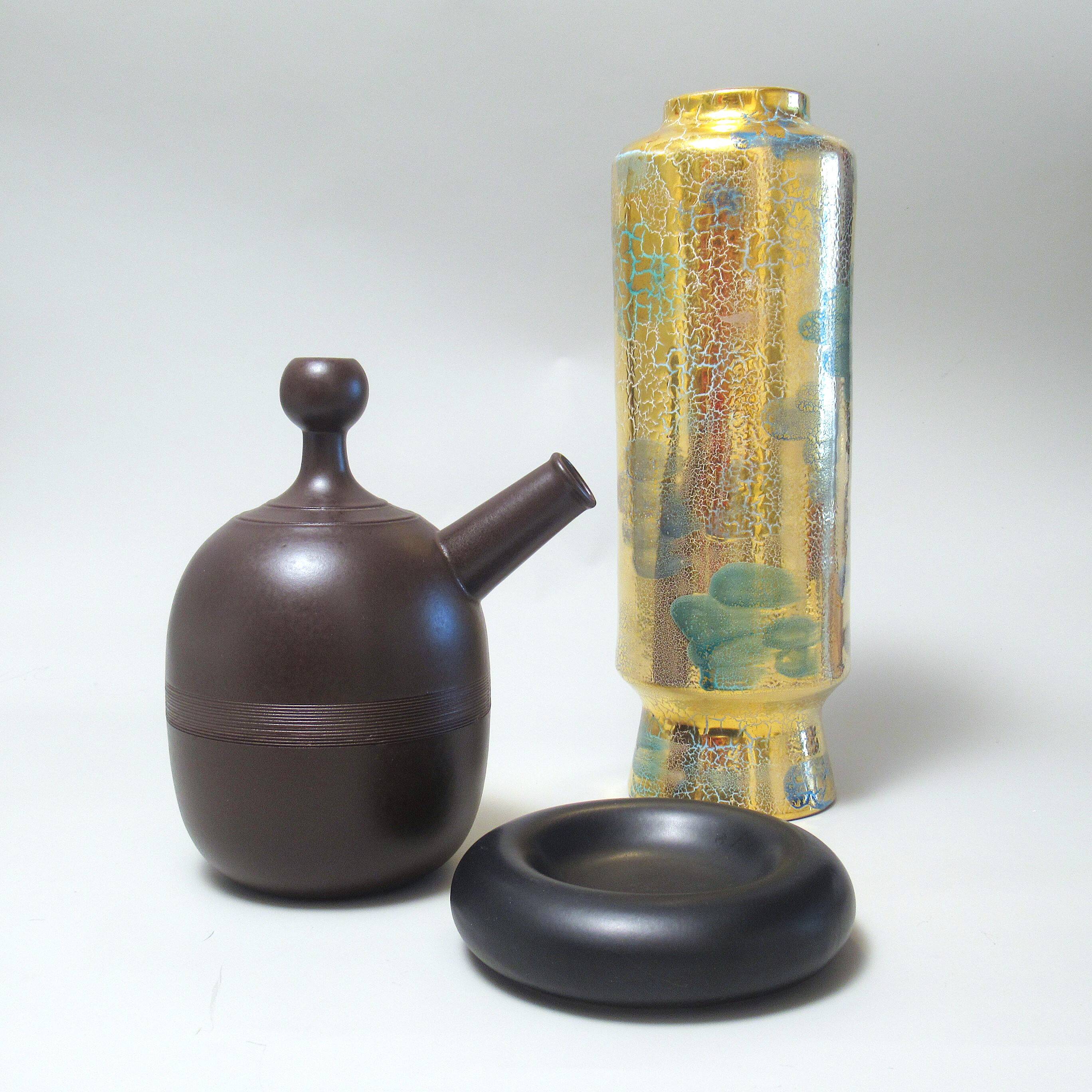 Burl pocket in black ceramic 1980