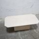 Table basse vintage en travertin