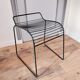 Black wire stool
