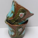 Pair of cached old dabbling jars