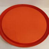 Vintage round wall mirror pop space age