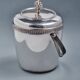Silver-plated metal ice bucket, 1950s