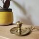 Cellar rat / brass candle holder