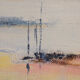 Oil painting on canvas "Evening Depth" by Adry Novoli