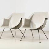 Rare Pair of Early 416 Chairs by Wim Rietveld & Andere Cordemeyer for Gispen 1957