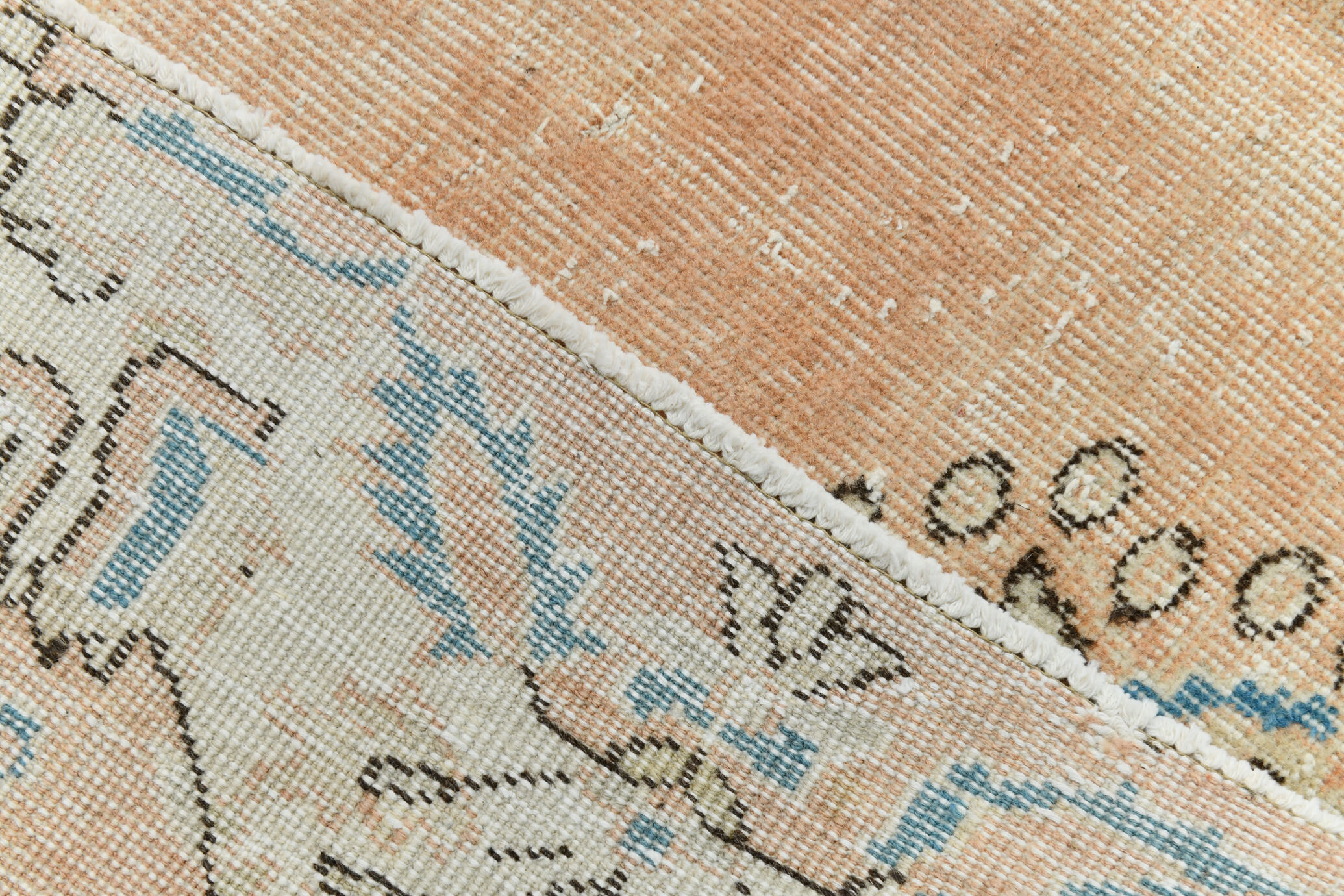 7x10 oriental peach turkish rug 206x309cm