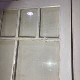 Old glass door style canopy white workshop
