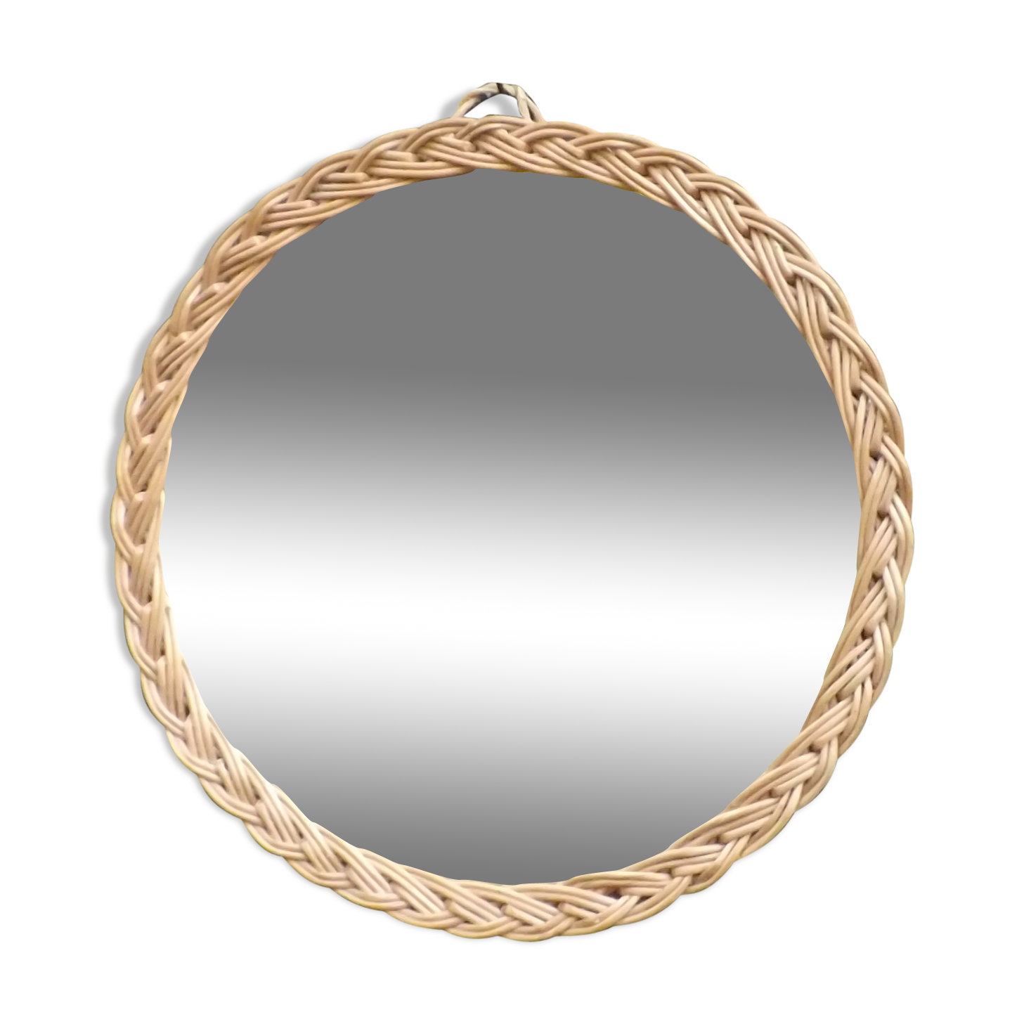 Wicker mirror