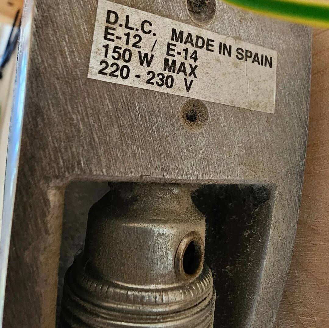 2 x wall sconces by Joan Auge for Taller Uno / model Alien / polished cast aluminum