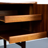 Freestanding vintage teak desk 1960s