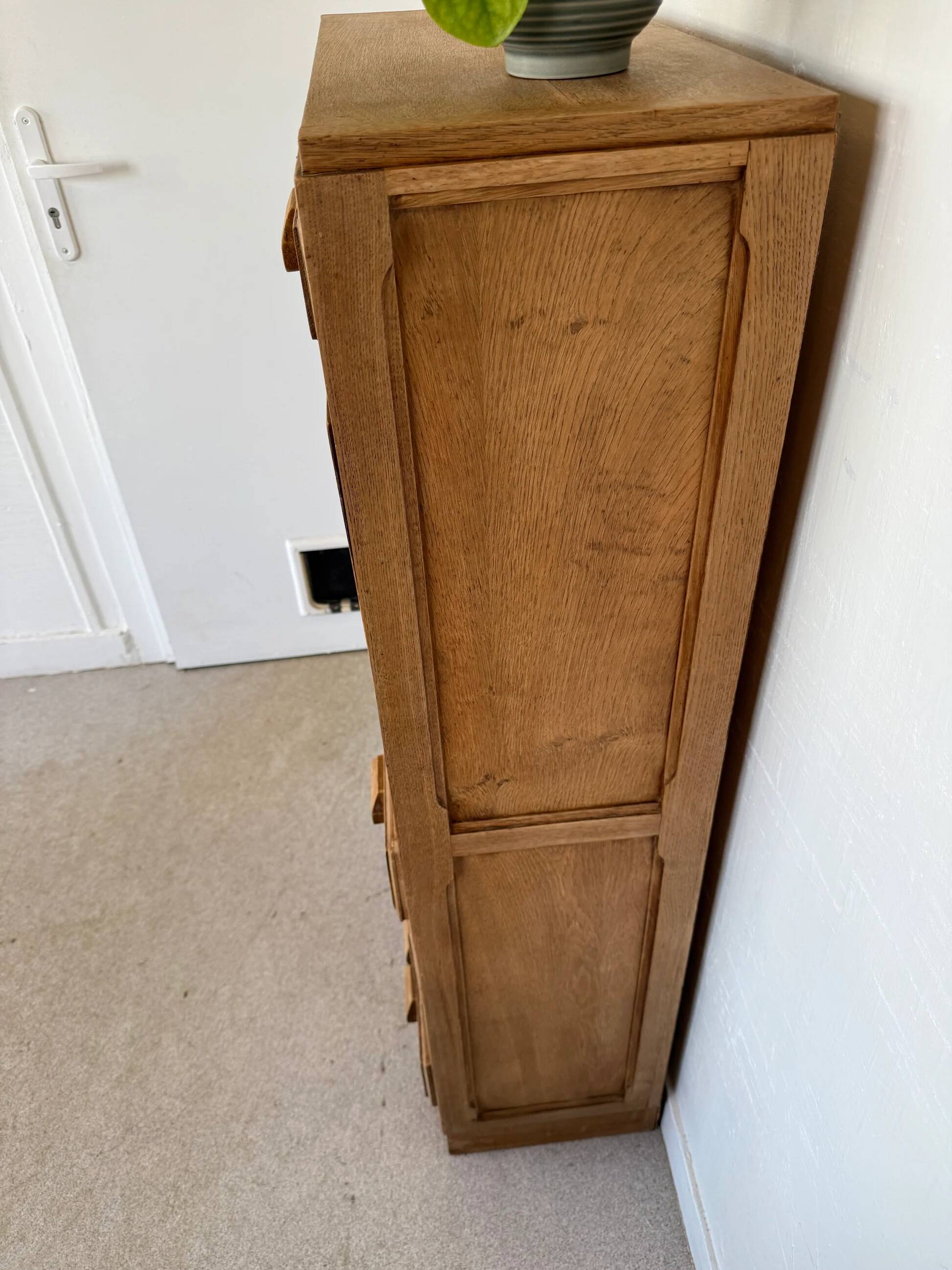 Vintage wooden secretary desk in the style of a professional piece of furniture