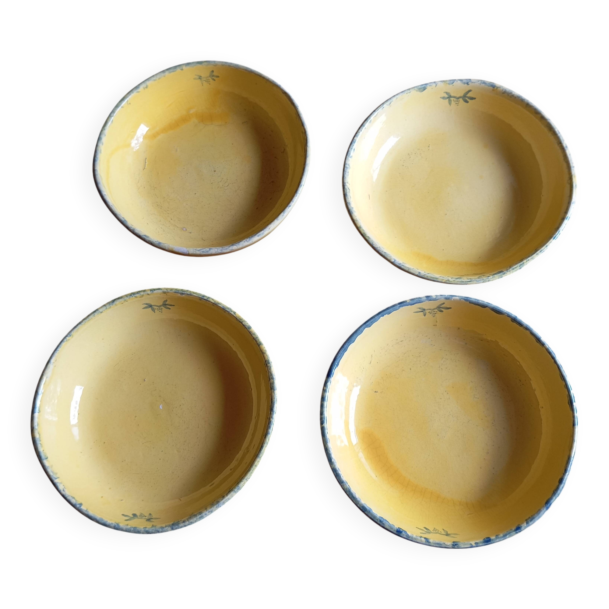 Assiettes creuses ceramique poterie grignan drôme