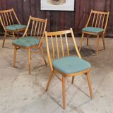 Lot of 4 chairs Antonin Suman