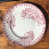 Set of 5 plates St Amandinoise model Iris