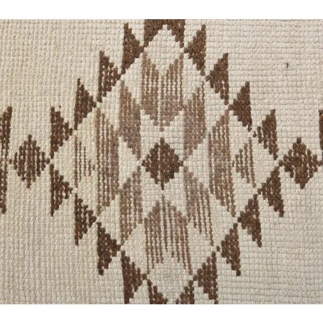 1970s Vintage Turkish Hand-Knotted Wool Cotton Red Runner Rug 83x363