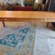 Table de ferme en chêne massif Français.240 x100 patiné avec deux tiroirs.