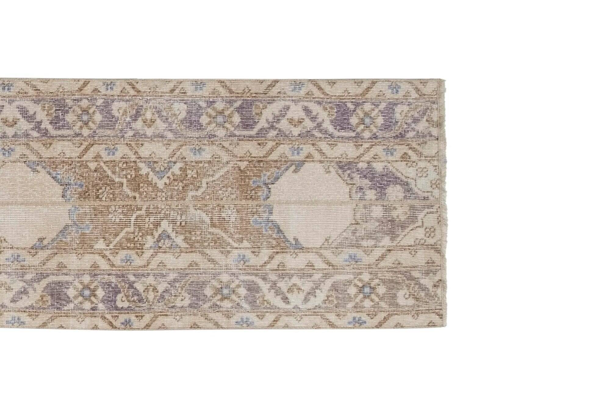 Vintage Turkish hallway rug 59x340 cm