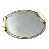 Mirror and brass tray from the 60s
