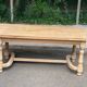 Extendable farmhouse dining table, renovated in raw wood, 270cm