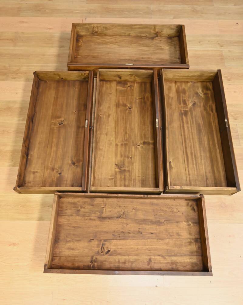 Cherry wood chest of drawers, Louis-Philippe style – 1900