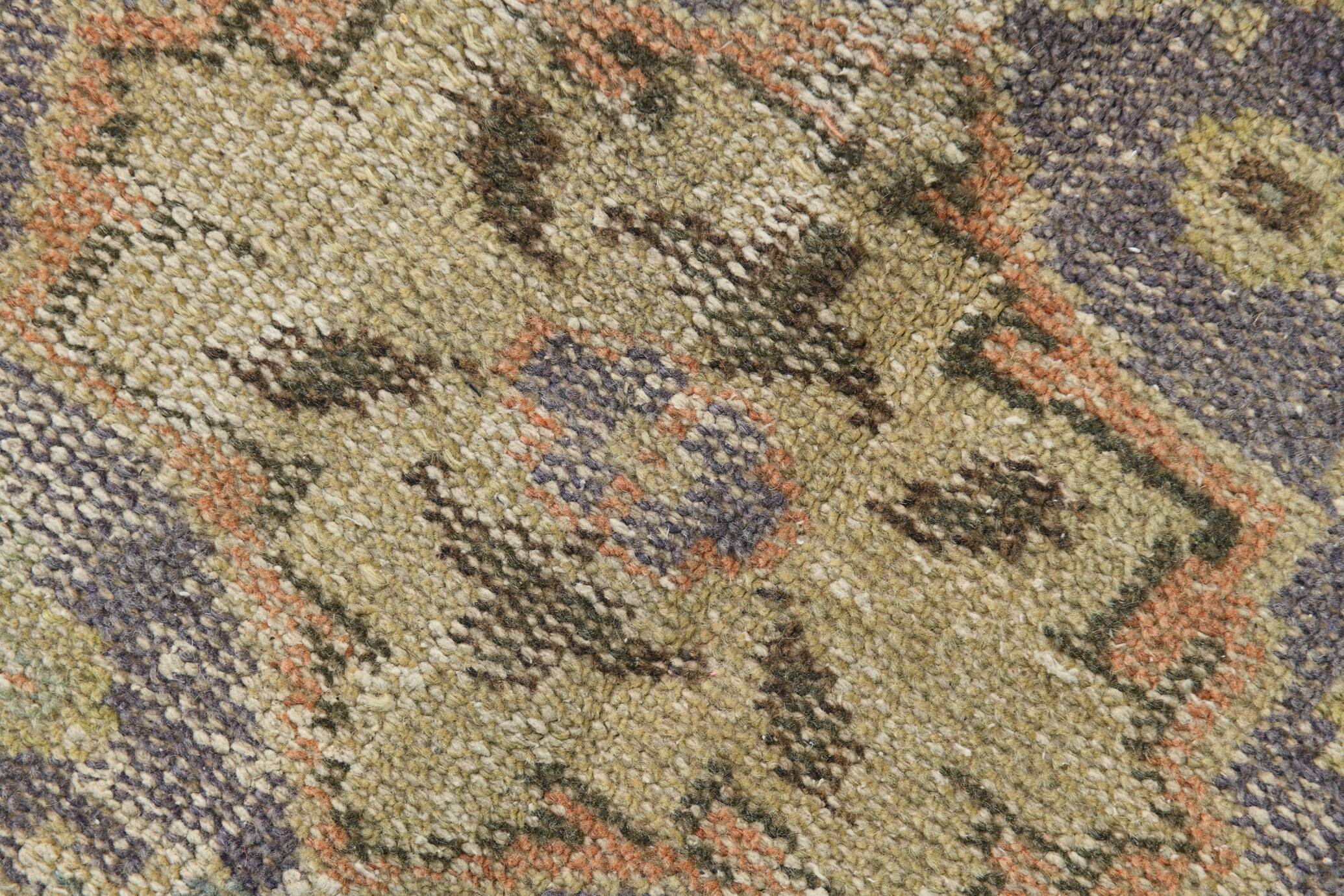 6x9 Peach & Cream Oriental Style Pattern Vintage Rug, 188x288Cm