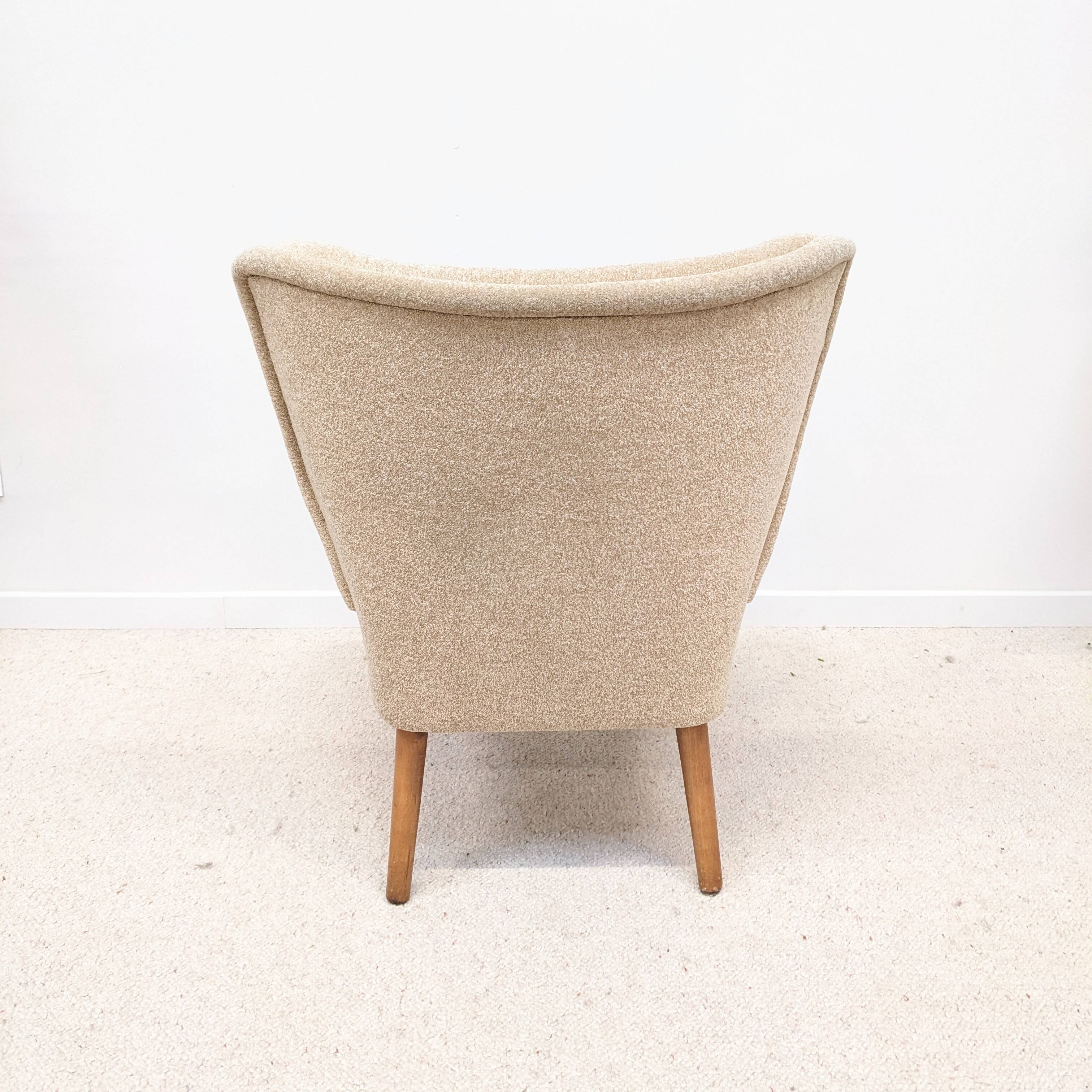 Beige cocktail armchair