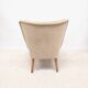 Beige cocktail armchair