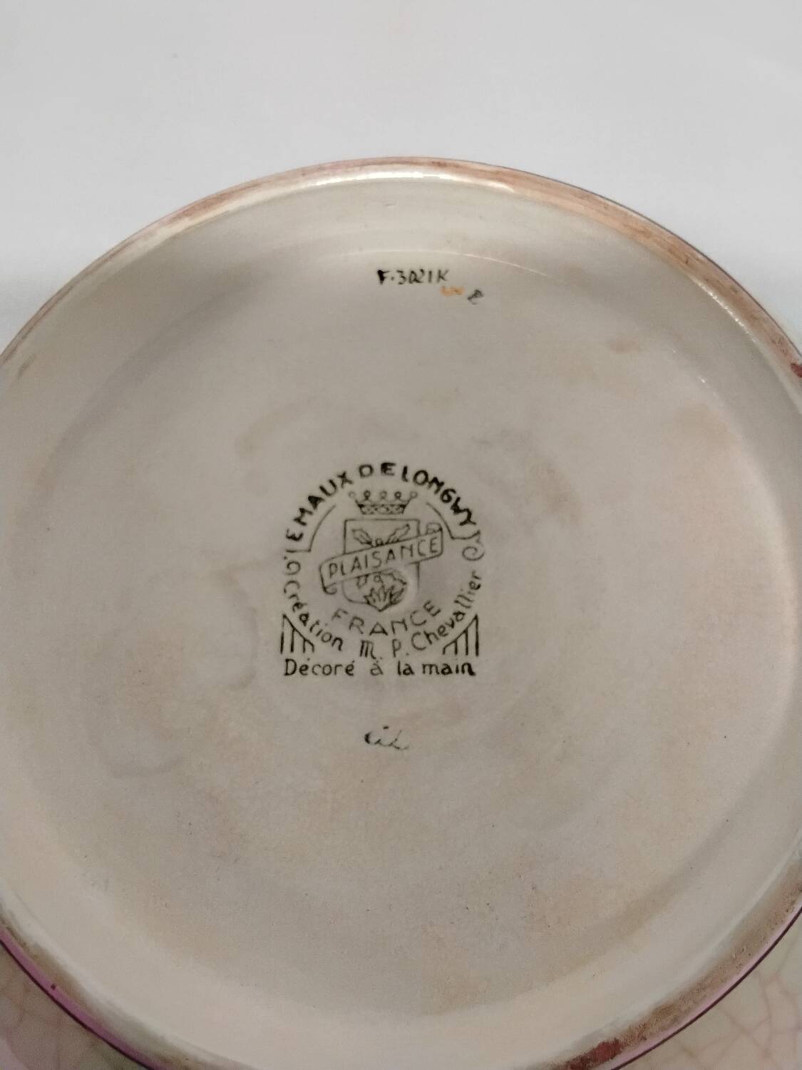 Longwy Enamels Plate