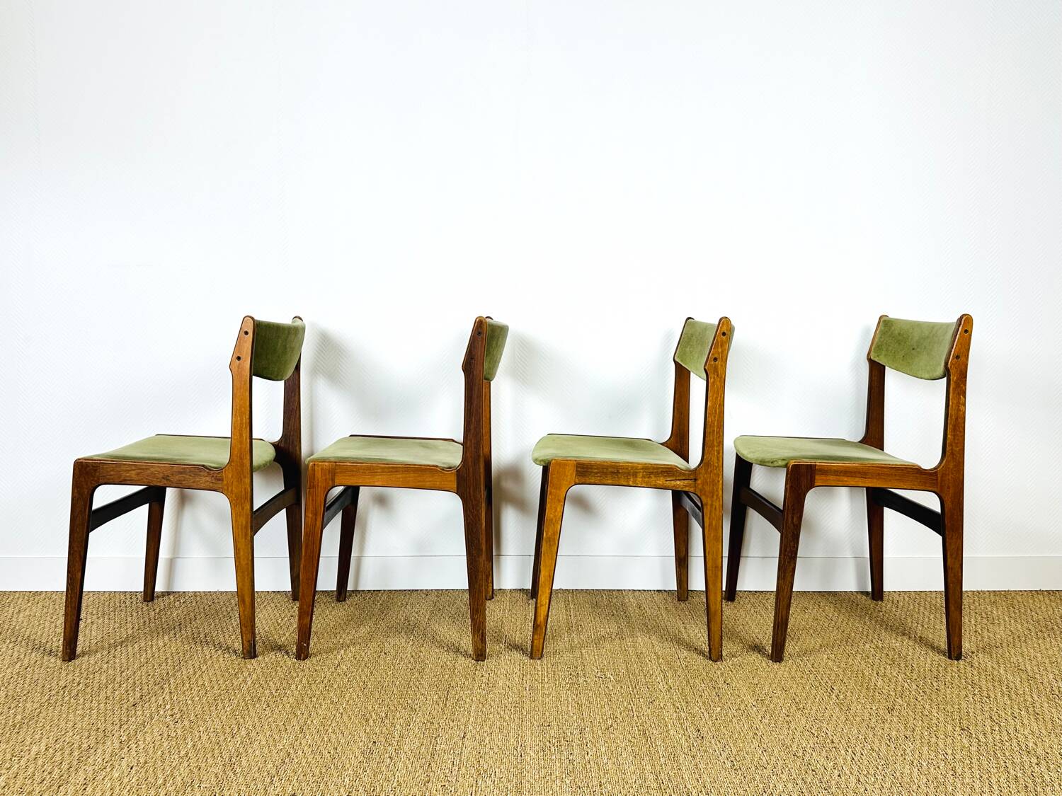 4 chaises danoise en palissandre 1960