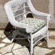 Vintage rattan kids armchair