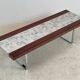 "SEM" coffee table in marble and rosewood 1970