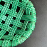 Woven ceramic basket