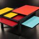 Table basse Bernard Vuarnesson modèle Hexa 1980