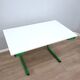 1960s Bieffeplast vintage green metal frame desk