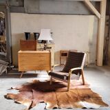 Vintage cowhide carpet 1970 2m20x1m90