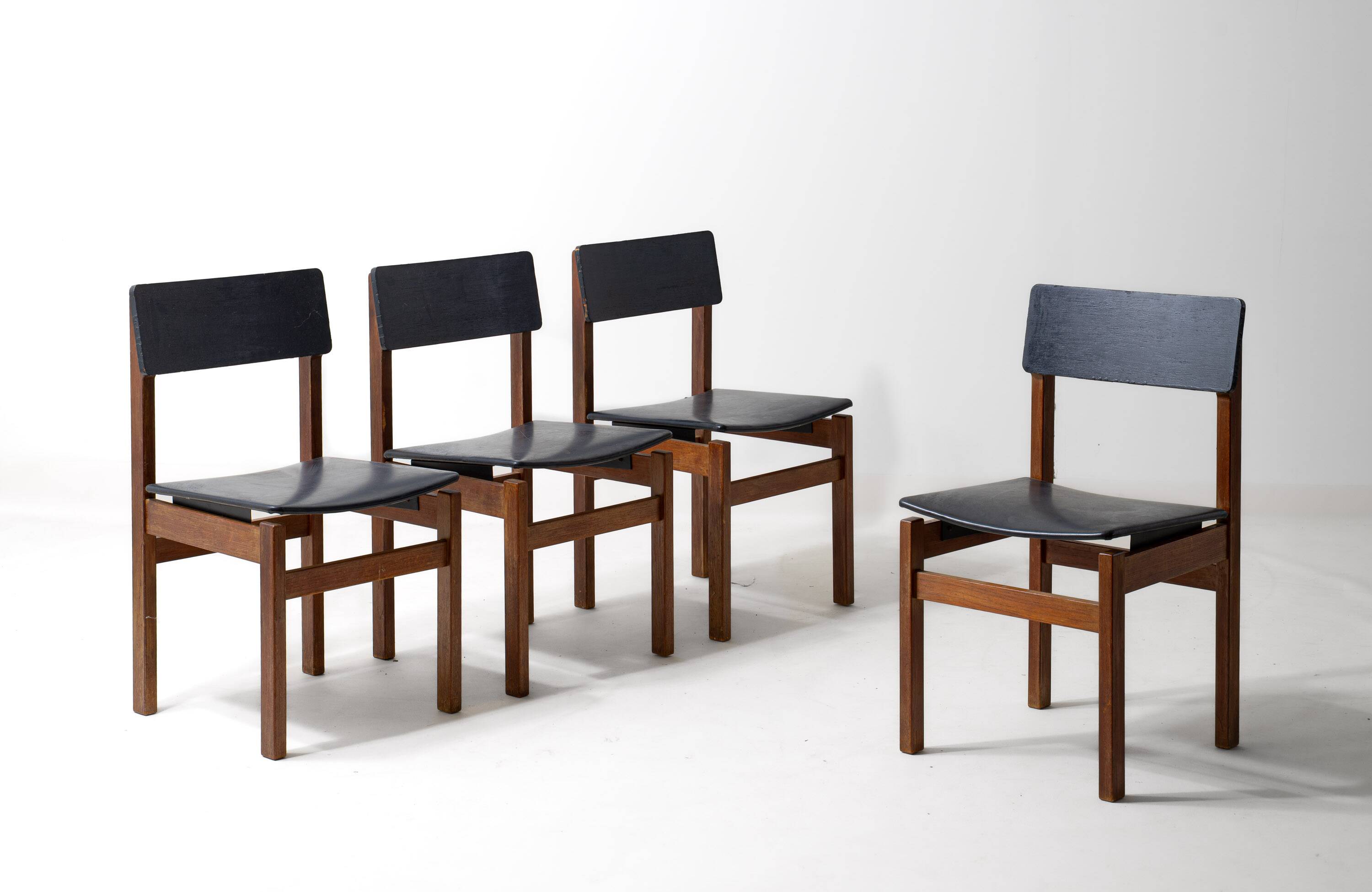 Mid-century set of 'Abstracta' chairs by De Jos de Mey