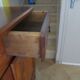 Rustic buffet Louis XV-Regency-jointed-massive wood-snail feet