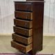1930s English oak chest of drawers