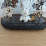 Globe de mariée, vierge en porcelaine de Bruxelles