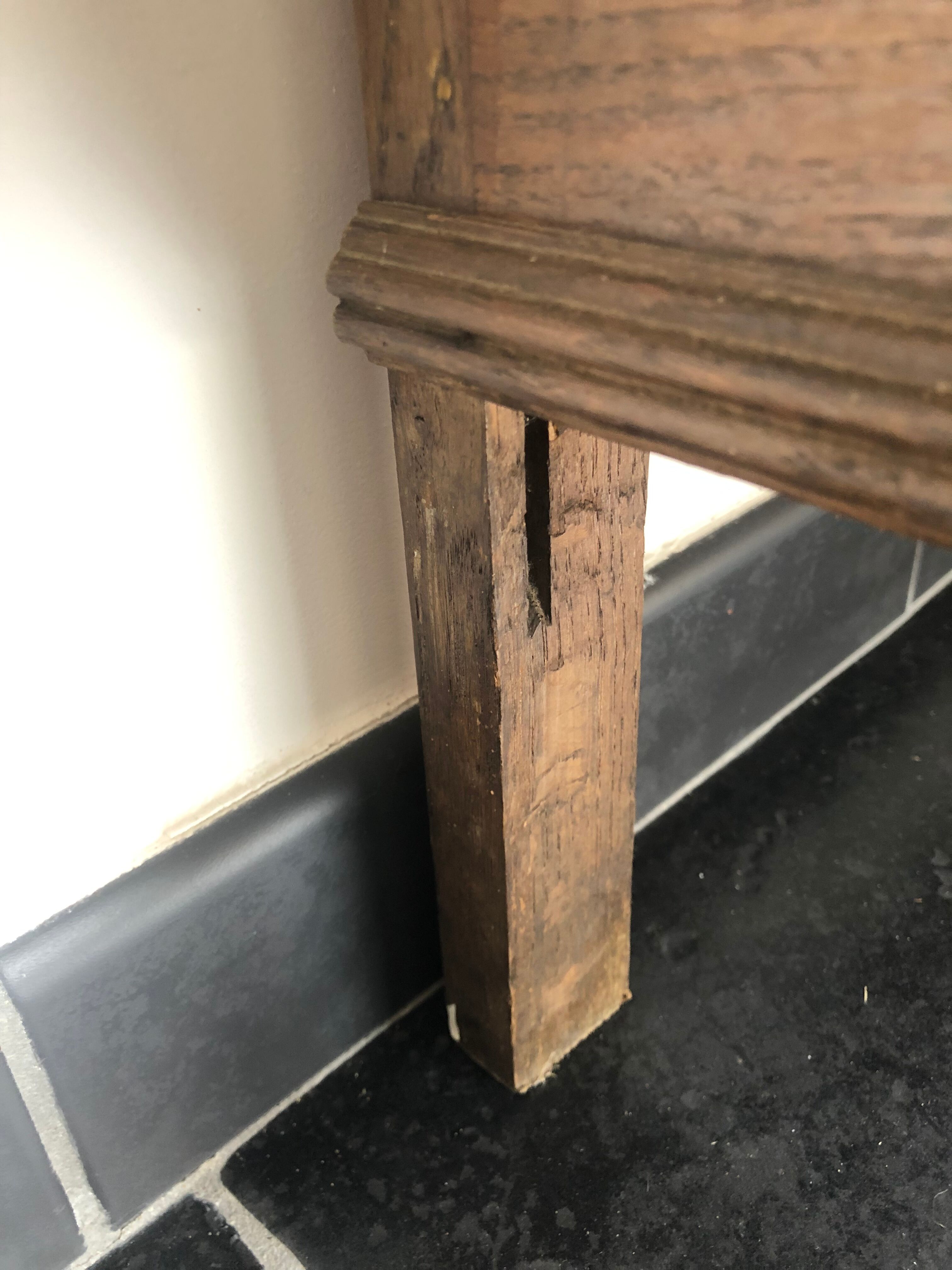 Antique wardrobe with mirror