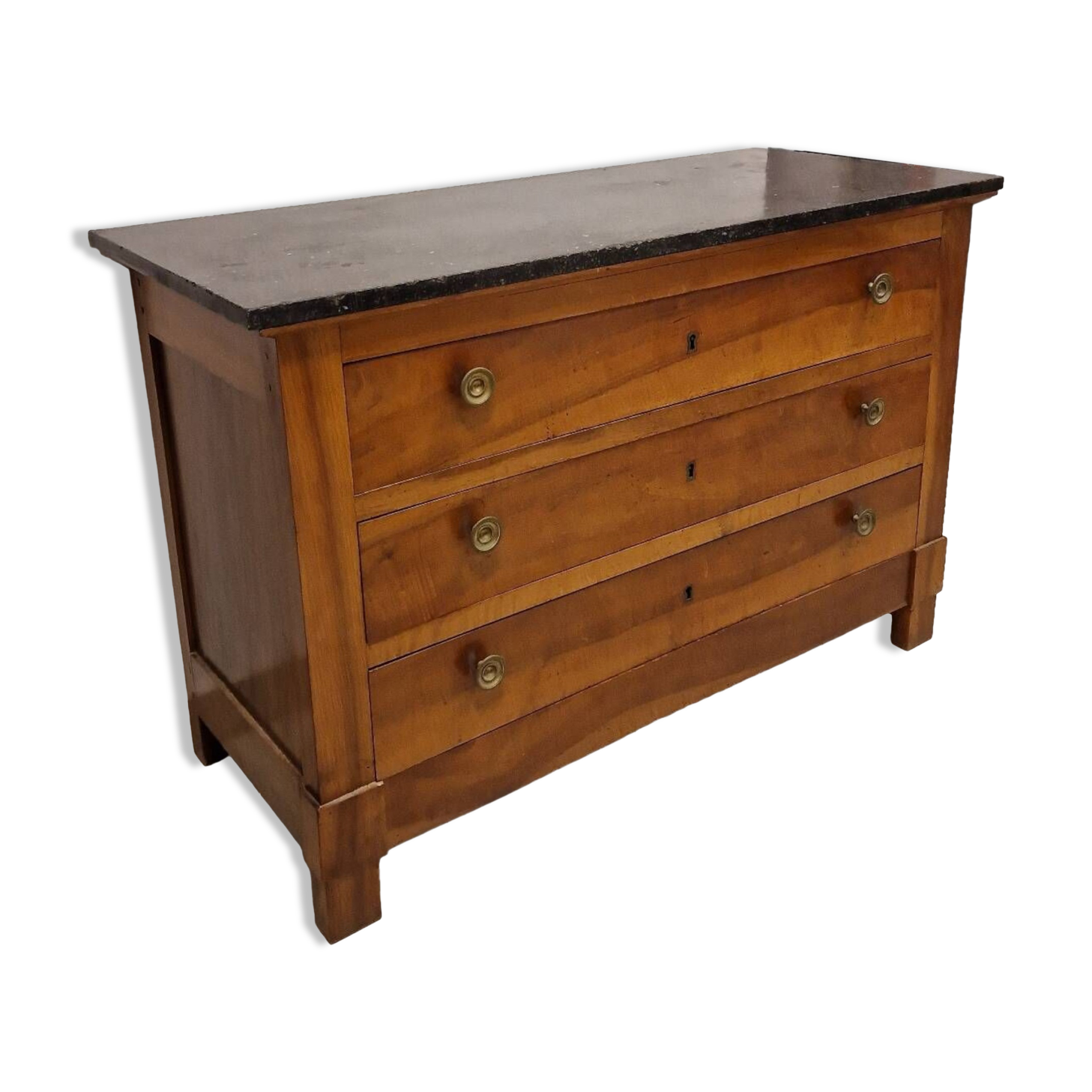 19th century walnut chest of drawers