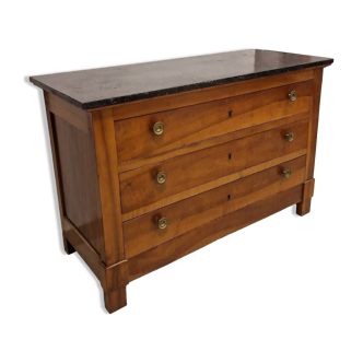 19th century walnut chest of drawers